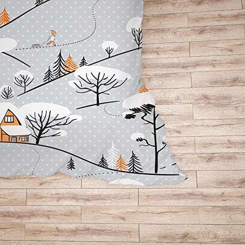 Parure de lit King polyester motif 3 avec housse de couette toutes saisons 3 pièces