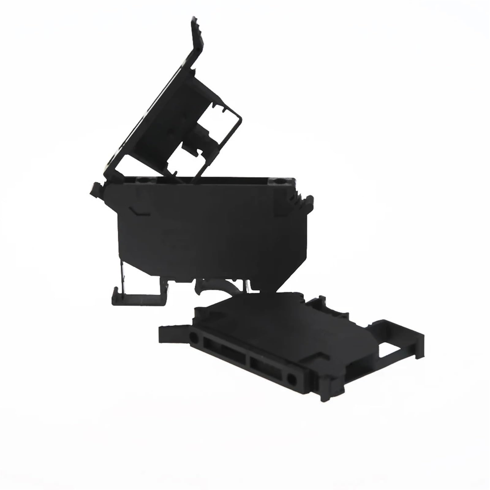 Borniers sur Rail Din 10 pièces UK-5-HESI connecteur Noir vis fusible bornier connecteur vis Porte-fusible conducteur(24V LED Light,4A)
