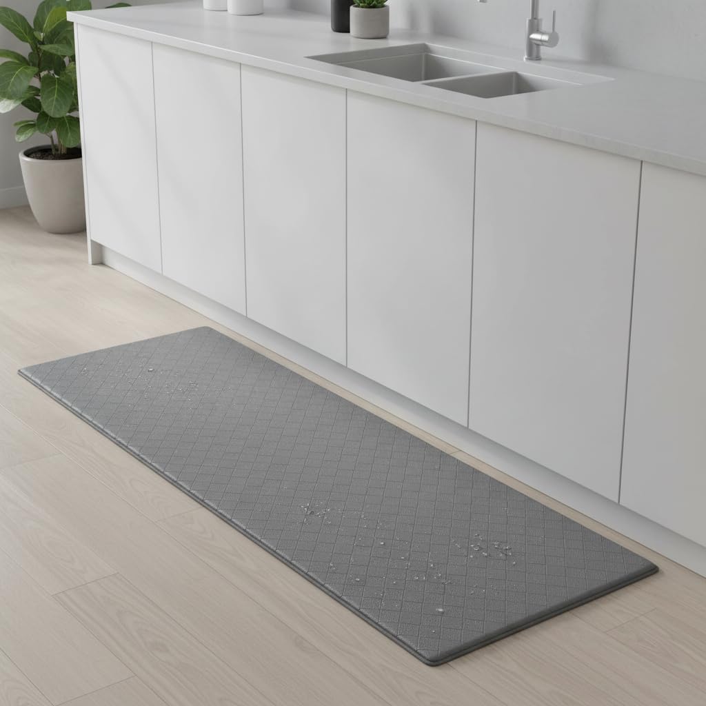 Tapis Anti-Fatigue Cuisine PVC 10 mm, 44x75+44x120 cm (Set)