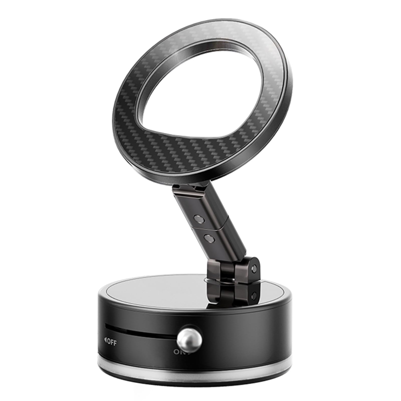 Car Cell Phone Holder Compatible with iPhone Mag-Safe Car Mount Magnetic Car- Mounts 360 Adjustable Carbon Fiber