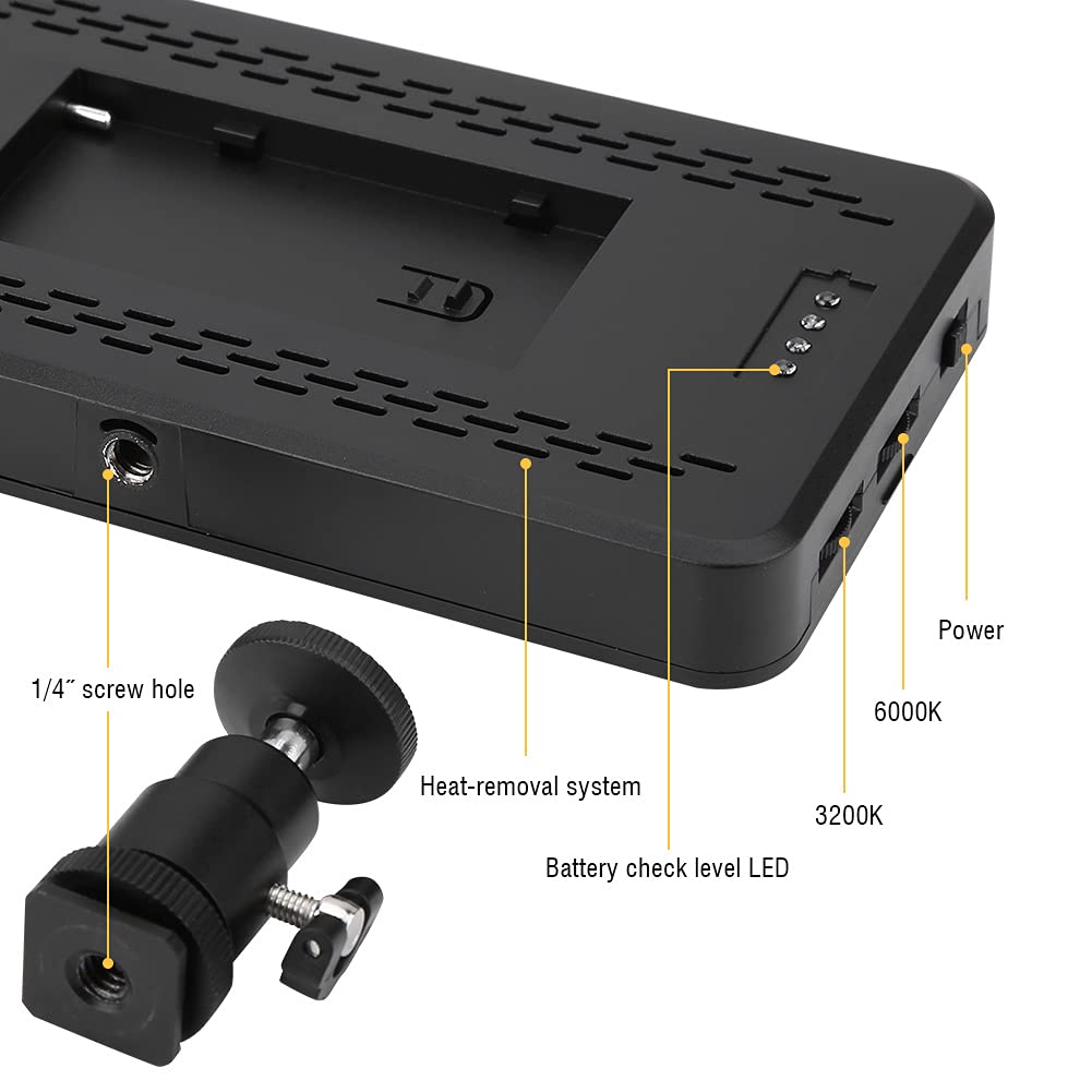Fotolicht - Kamera Licht Led Kamera Videoleuchte Led Videolicht 3200K / 6000K DSLR Ultradünnes Tragbares Dimmbares Videolicht Hochzeit Outdoor-Fotografielicht Nachrichten Interview Fülllicht