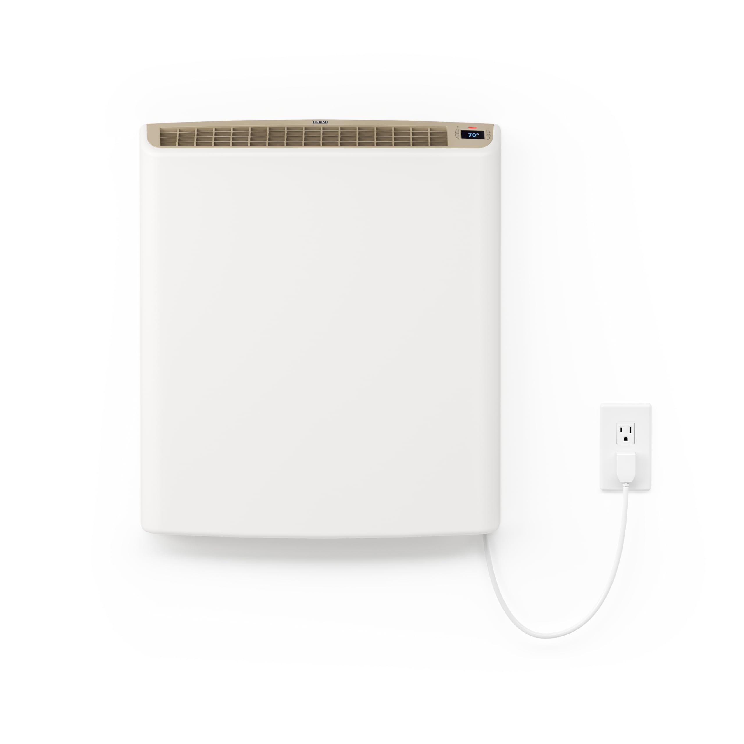 Smart Envi Wi-fi Plug-in Electric Wall Heater - Energy Efficient Smart Heaters for Indoor Use - App Controlled Electric Heater with Thermal Shut Off Switch - Compatible with Alexa & Google Home