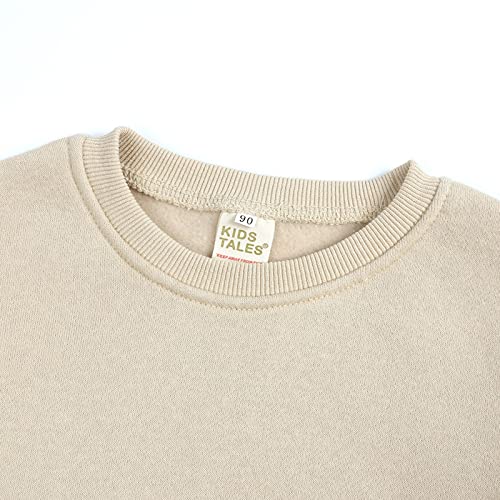 Baby Pullover Knit Sweater Solid Color Oversized Crewneck Warm Sweatshrit Toddler Infant Baby Girl Boy Fall Winter Tops Y33 Beige #TOP3