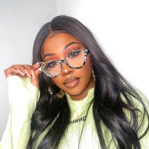 Image of VOOGLAM Stylish Blue Light Blocking Glasses for Women Anti Eyestrain UV Eyewear Adelio