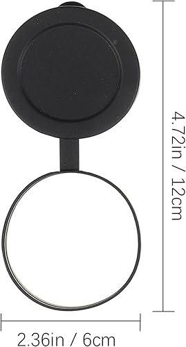 Miniatura 8 de 3 piezas de goma objetivo cubierta ocular Flip- Cubierta de alcance abierto para binoculares telescopio accesorios (negro)