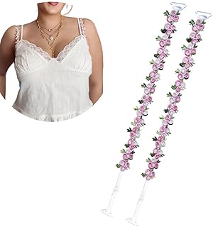 Decorative Bra Straps,Removable Invisible Floral Bra Straps Replacement for Bra,Shoulder Straps for Tops Dress