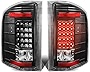 DNA MOTORING TL-CSIL07-LED-BK-CL LED Tail Light Assembly Driver & Passenger Side [Compatible with 07-14 Chevy Silverado 1500 2500 HD 3500 HD]