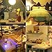 GuDoQi DIY Miniature Dollhouse Kit, Tiny House kit with Music, Miniature House Kit 1:24 Scale, Great Handmade Crafts Gift for Birthday Christmas Day, Vintage Courtyard