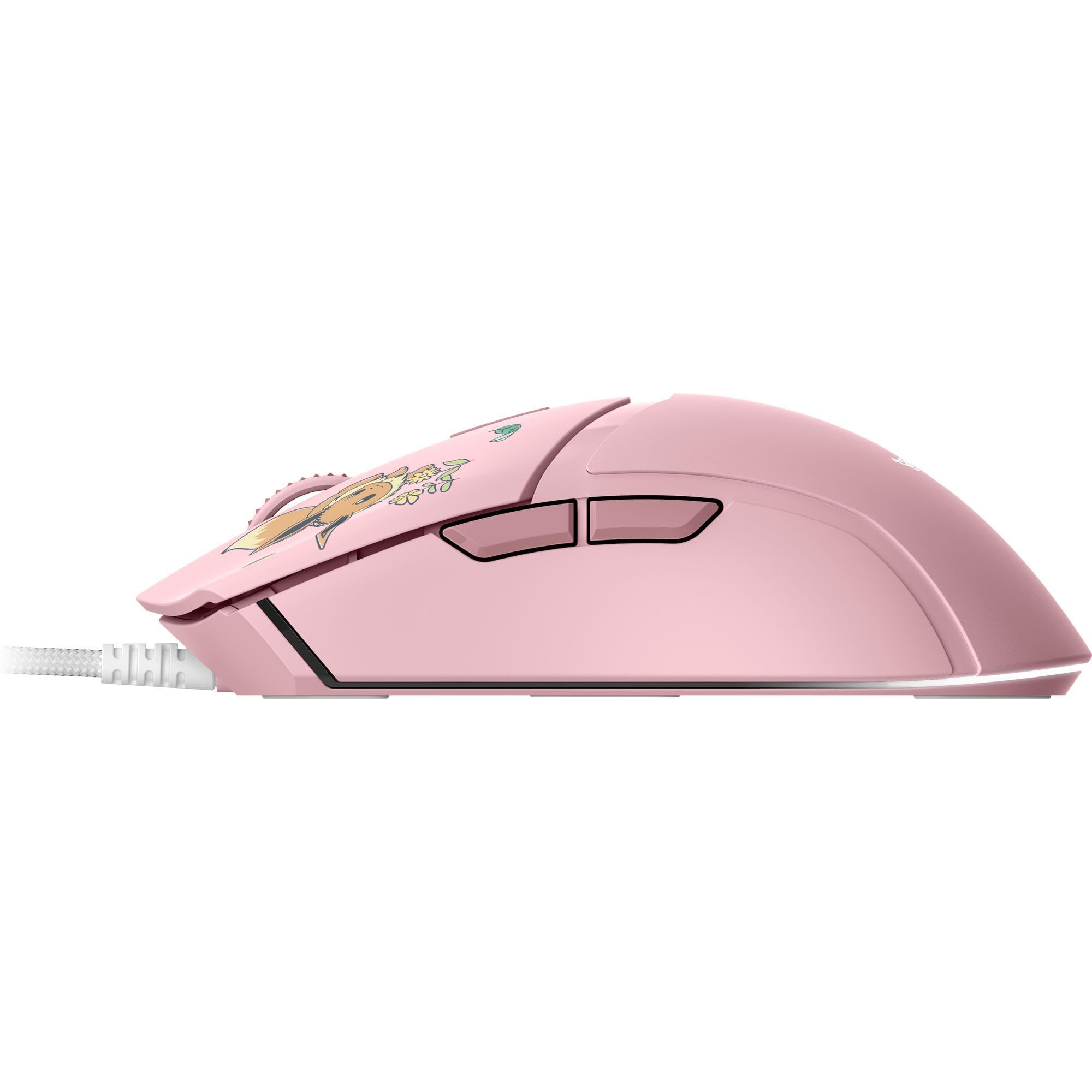 Razer Cobra Pokémon Pikachu & Eevee - Souris de Jeu Filaire légère avec Chroma RGB - 58 g - 8 500 DPI - Câble Speedflex | Édition Pikachu & Évoli