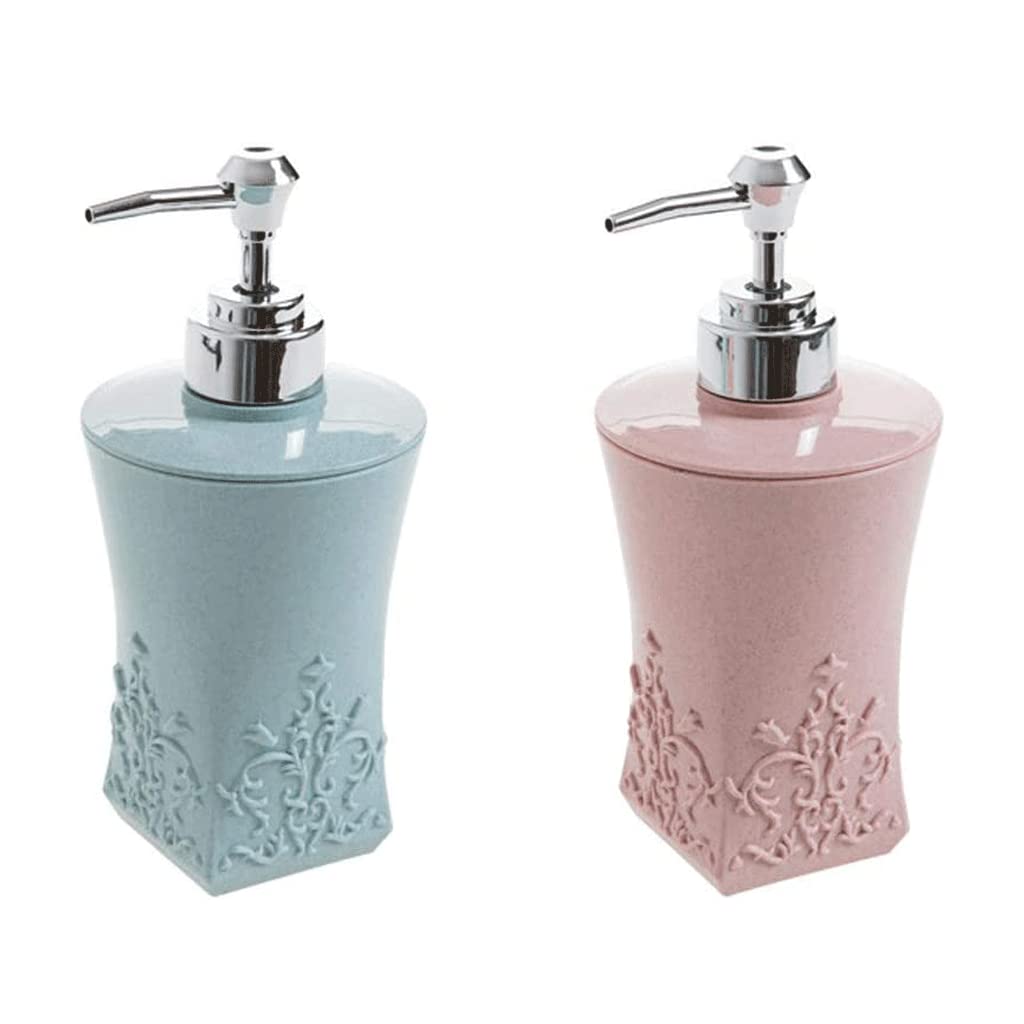 NZPOST Distributore di Sapone Ricaricabile Distributore di Sapone da 13,5 Once Distributore di lozione per Il Bagno in PP Distributore di Pompa per Sapone Quadrato Rotondo Ricaricabile