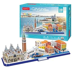 World Brands Venetië, puzzel voor volwassenen en kinderen, modelbouw, 3D-puzzel, grappige geschenken, cultuur, reizen…