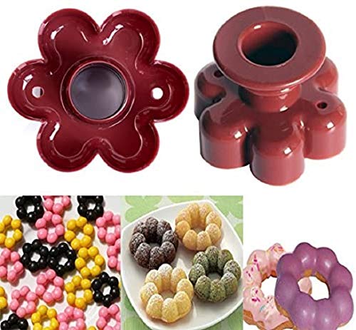 Inception Pro infinite Stampo per ciambelle donut cutter tagliare forme dolci graffe fiore stampino da forno diametro 8 cm colore casuale idea regalo casa accessori cucina cottura colazione merenda