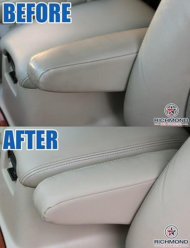 Miniatura 3 de 2000 Ford F-250 Lariat 7.3 Power Stroke Driver Side reposabrazos carcasa piel de repuesto, Bronceado