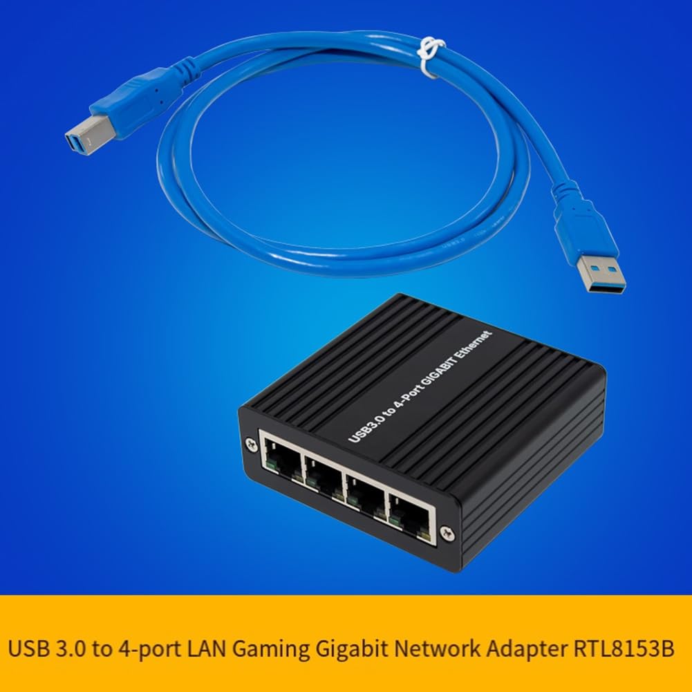 USB3.0 à 4 Ports LAN Gigabit Ethernet Adaptateur USB ST7491 RTL8153 Carte Réseau pour Le RJ45
