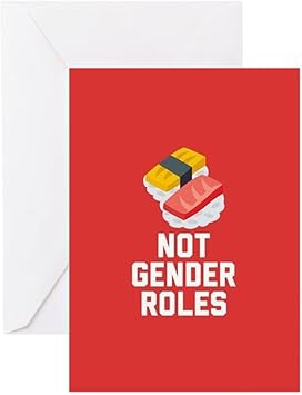 Amazon Cafepress 絵文字寿司ロール Not Ge グリーティングカード 10枚パック 内側は無地のノートカード 誕生日カード 光沢 グリーティングカード 文房具 オフィス用品