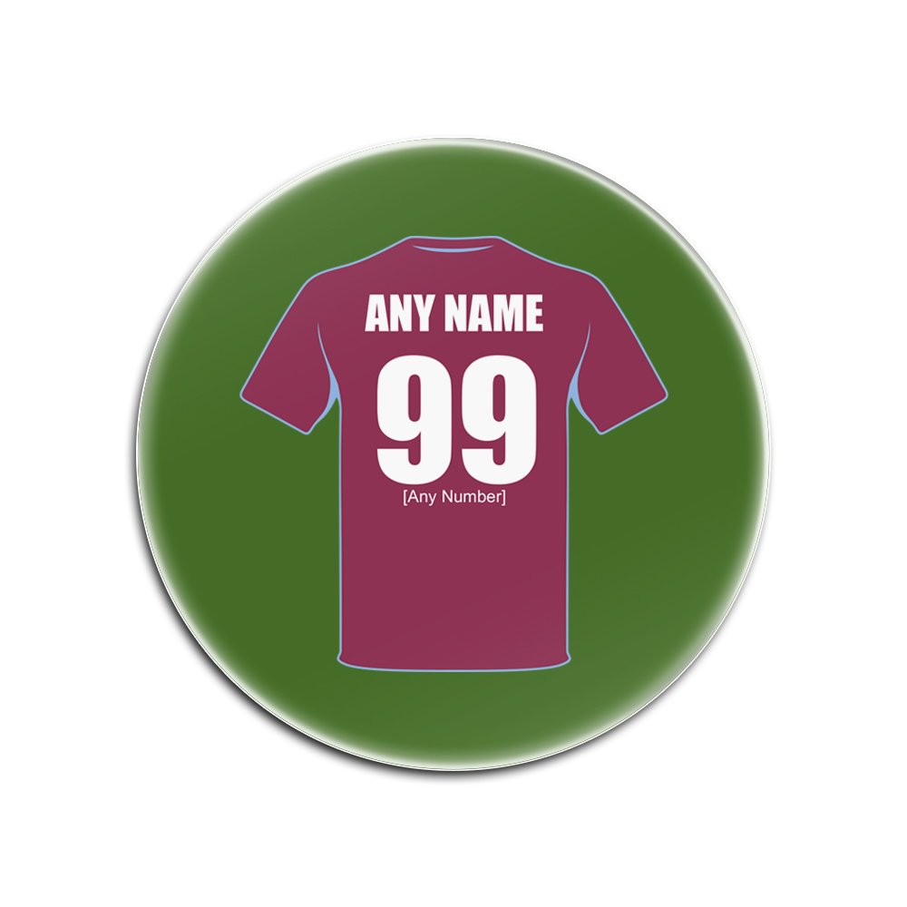 Dessous de Verre Aston Villa Football - Carton Brillant Personnalisé Villans AVFC