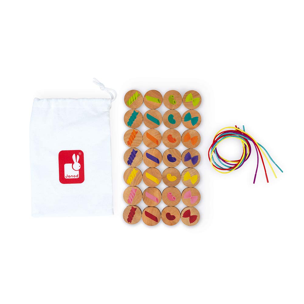 Janod - Pasta Mania - Gioco di società in Legno per Bambini - Gioco di Rapidità e Riflessi in Legno Massiccio Certificato FSC - Dall'Età di 4 Anni, J02638