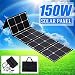 Produktbild HIGHKAS Faltbares Solarpanel 150W 12V Flexibles Solarpanel Dual USB Tragbares Solarzellen-Set Für Boote/Camping im Freien/Auto/Wohnmobil/Telefon ect