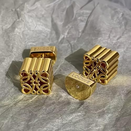 Vintage hollow pattern small fragrance earrings, high-grade sense of light luxury earrings3