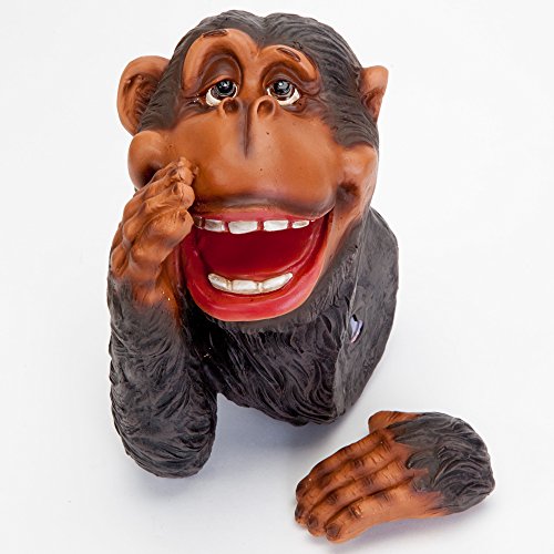 Bits and Pieces - Monkey Tree Hugger - Garden Peeker Yard Art - Outdoor Tree Hugger Sculpture Garden Decoration