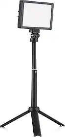 Conjunto de Luz Vídeo LED 15W Preenchimento para Fotografia Desktop com Temperatura Cor Bicolor Ajustável Brilho CRI95 Fonte Alimentação USB Tripé Extensível Vlog Gravação Conferência Transmissão ao V