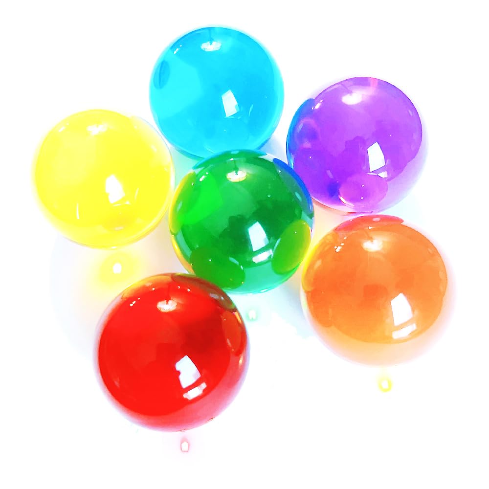 3-Pack of 1 1/2 in. 38mm Colorful Acrylic Contact Ball Set, 1.5" Multicolor Acrylic Plastic Resin Massage Balls (Orange)