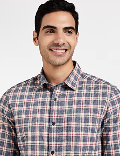 Image of Amazon Brand - Symbol Men's Cotton Checkered Regular Fit Casual Shirt