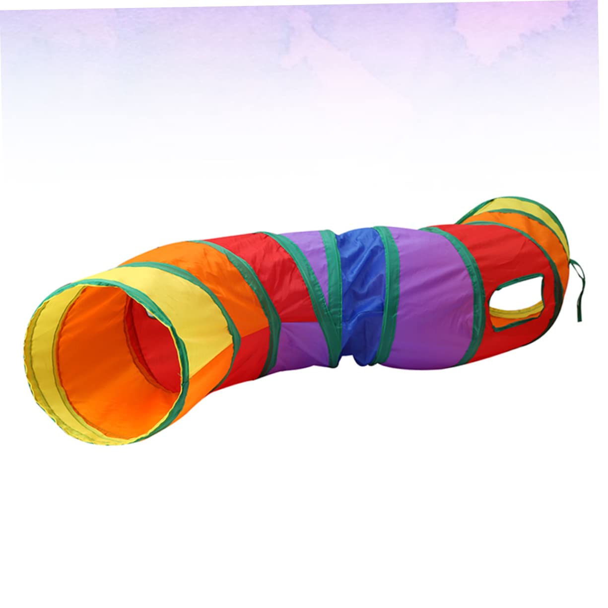 Yardwe 2stücke Rainbow Cat Tunnel Spielzeug Faltbarer Katzentunnel Bunten Farben Für Interaktives Für Katzen Und Kätzchen Leicht Und Platzsparend