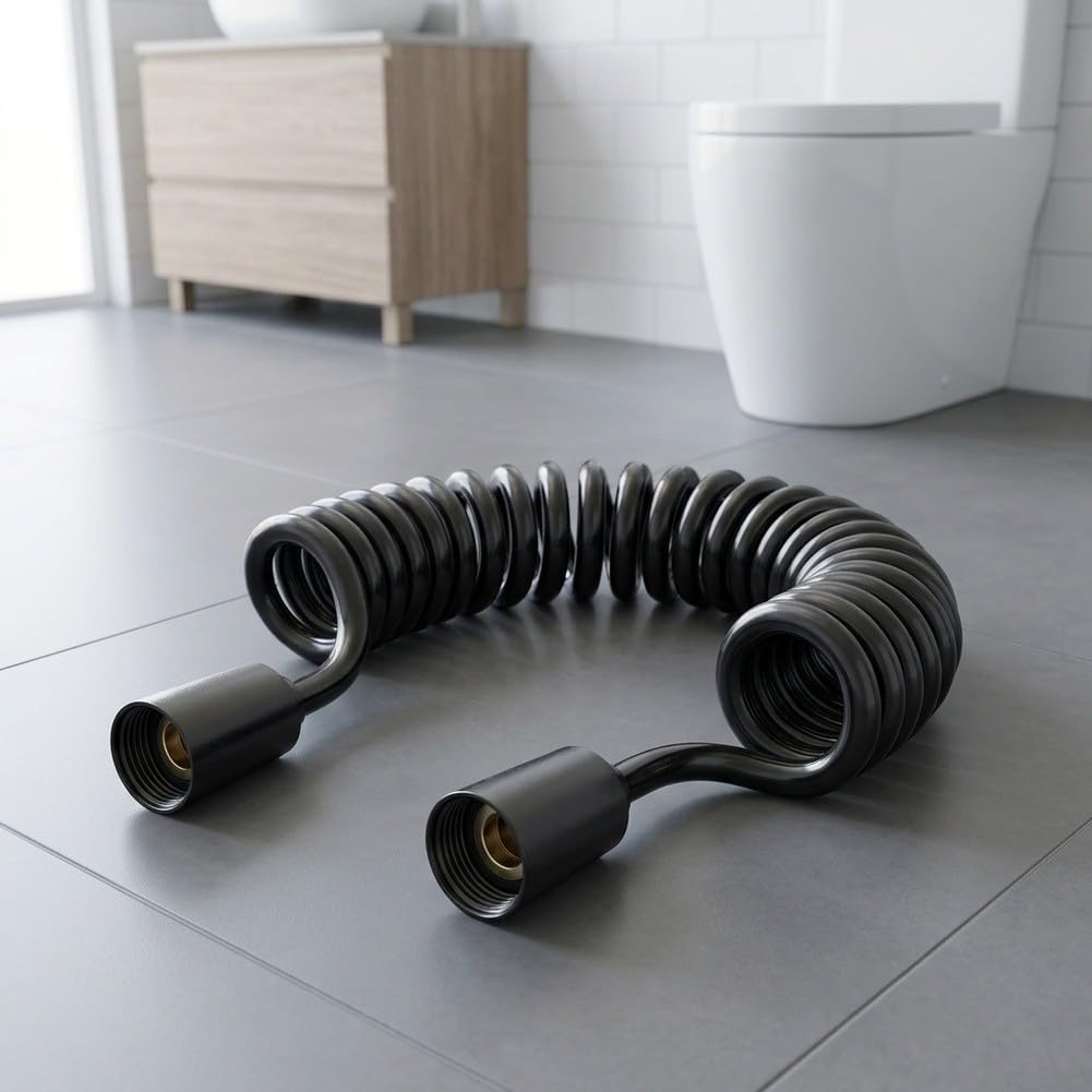 Flexo para ducha Extensible 2M Gris Flexo para ducha Extensible