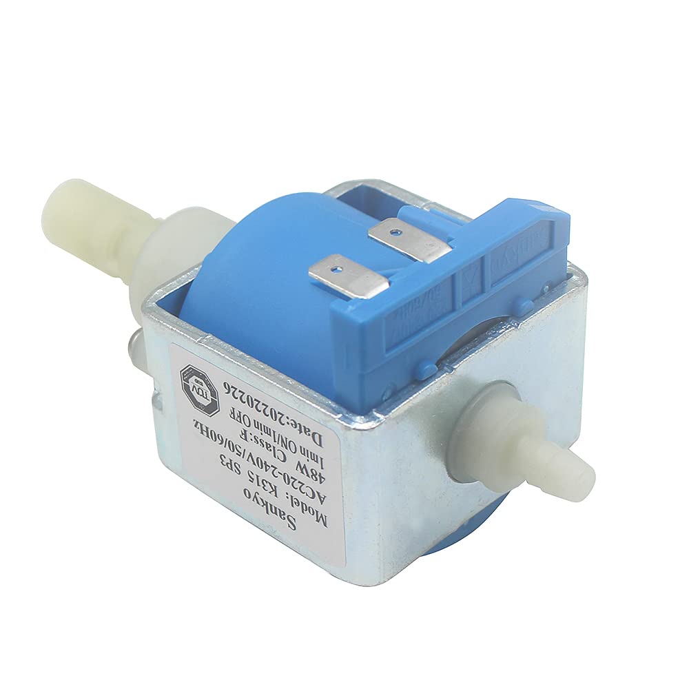 Sankyo - Pompa elettromagnetica per acqua calda K315 SP4, AC 220-240 V, 48 W, 15 bar, per macchine da caffè/stazioni di vapore/apparecchiature per fumo, ecc