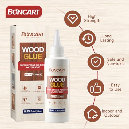 super strong wood glue 845floz clear waterproof for heavy duty woodworking furniture assembly 1 pack