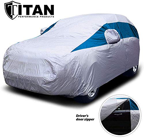 Titan Lightweight Car Cover (Bondi Blue). Mid-Size SUV. Fits Ford Explorer, Jeep Gr