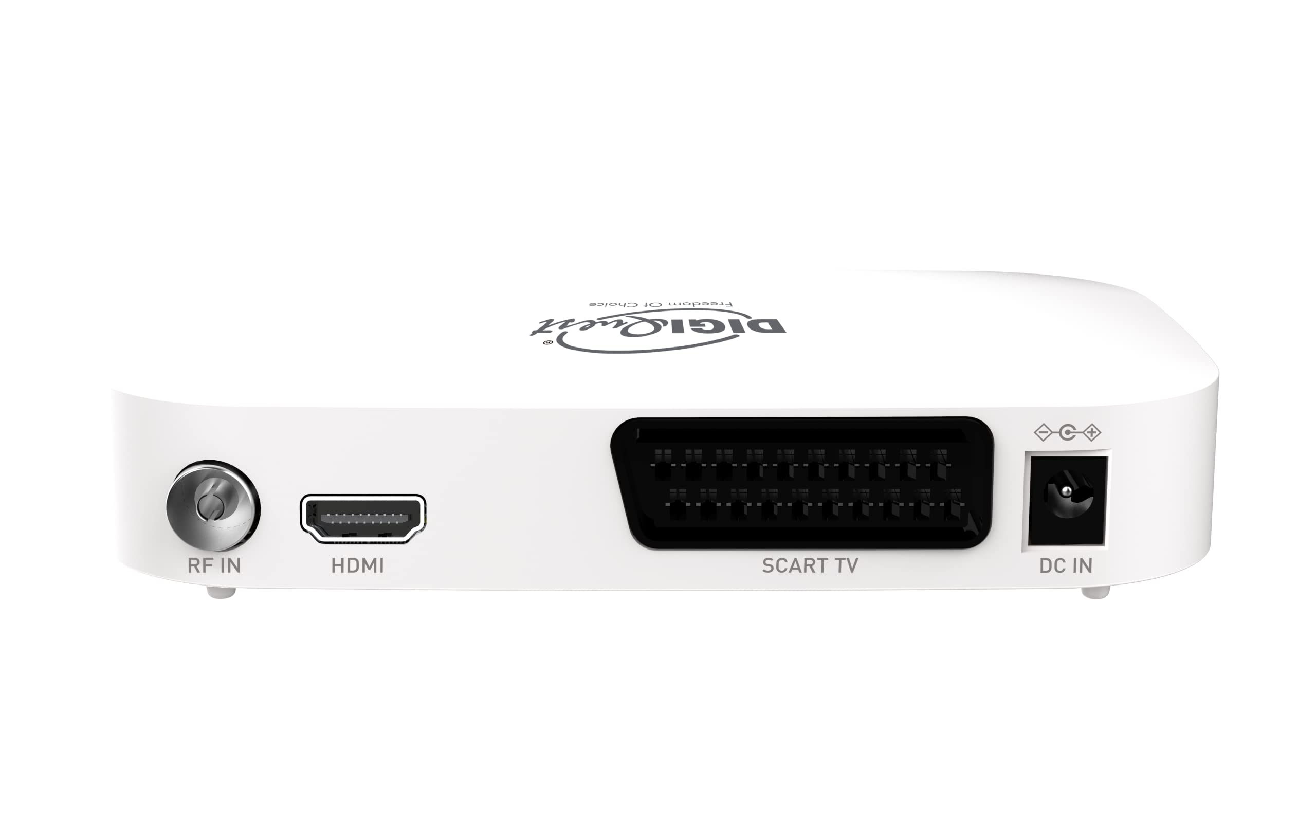 Digiquest Terrestrische Digital XJ, DVB-T2 mit Dual-Fernbedienung, Weiß