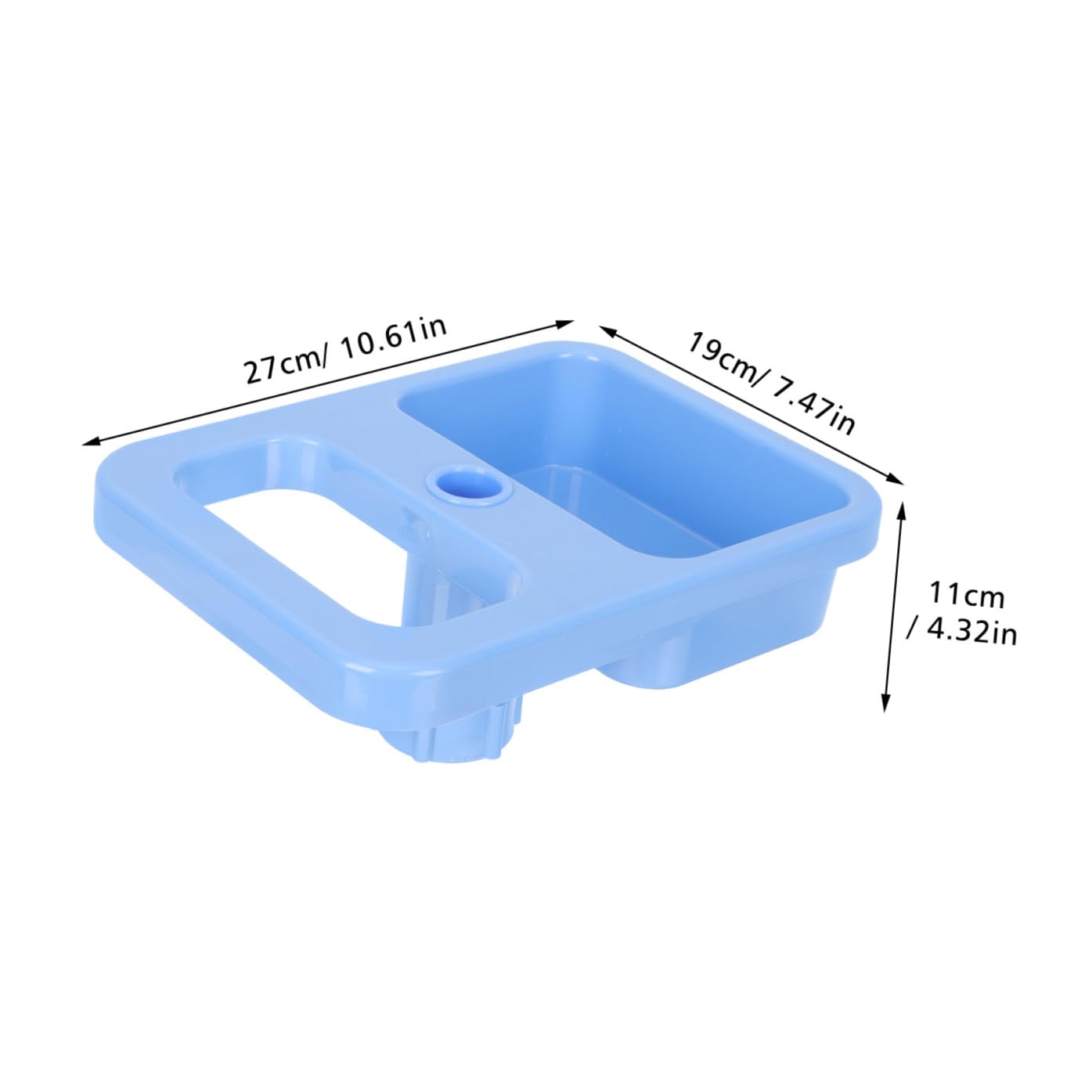 SMASOLO Infusion Stand Tray Adjustable IV Stand Holder Multiple Storage Compartments for Hospital Use Plastic Drip Tray for Medicine Bottles