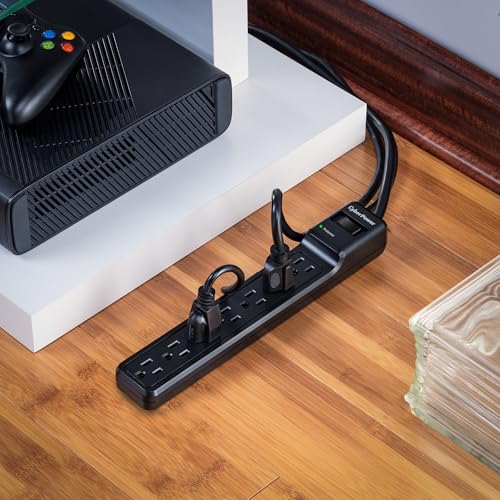 CyberPower CSB706 Essential Surge Protector, 1500J/125V, 7 Outlets, 6ft Power Cord - image 8