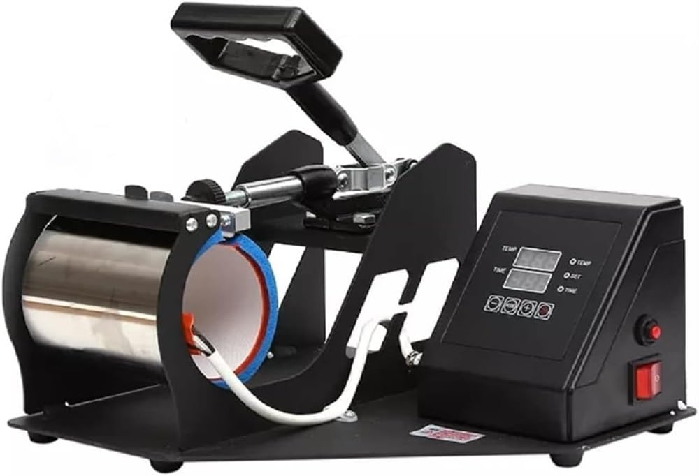Pressa a caldo per stampa di tazze, stampante a sublimazione per trasferimento di calore, versatile macchina per trasferimento di calore per tazze, ideale per progetti fai da te e artigianato