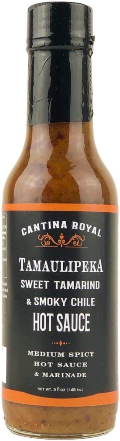 Tamaulipeka Sauce by Cantina Royal, Mild Heat Hot Sauce With Flavors Of Smoke Chiles, Tamarind & Garlic, Made With All Natural Ingredients, 5 fl oz Bottle (1-Pack)