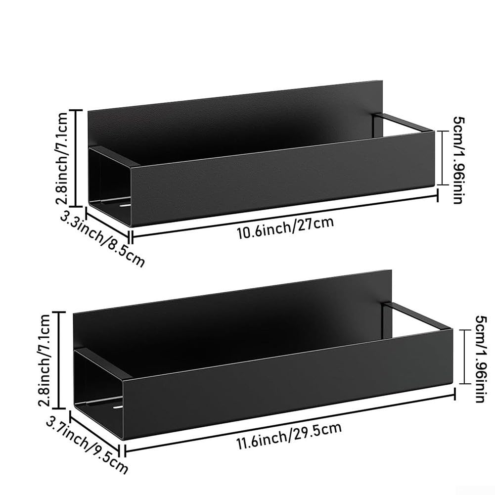 Zilimontt Lot de 2 supports magnétiques pour boîte à outils, organiseur de bouteilles en acier au carbone avec aimant puissant pour rangement de garage et d'atelier