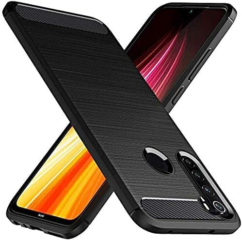 Image of Hybrid Carbon Fiber Back Case for Mi Redmi Note 8 (Black)