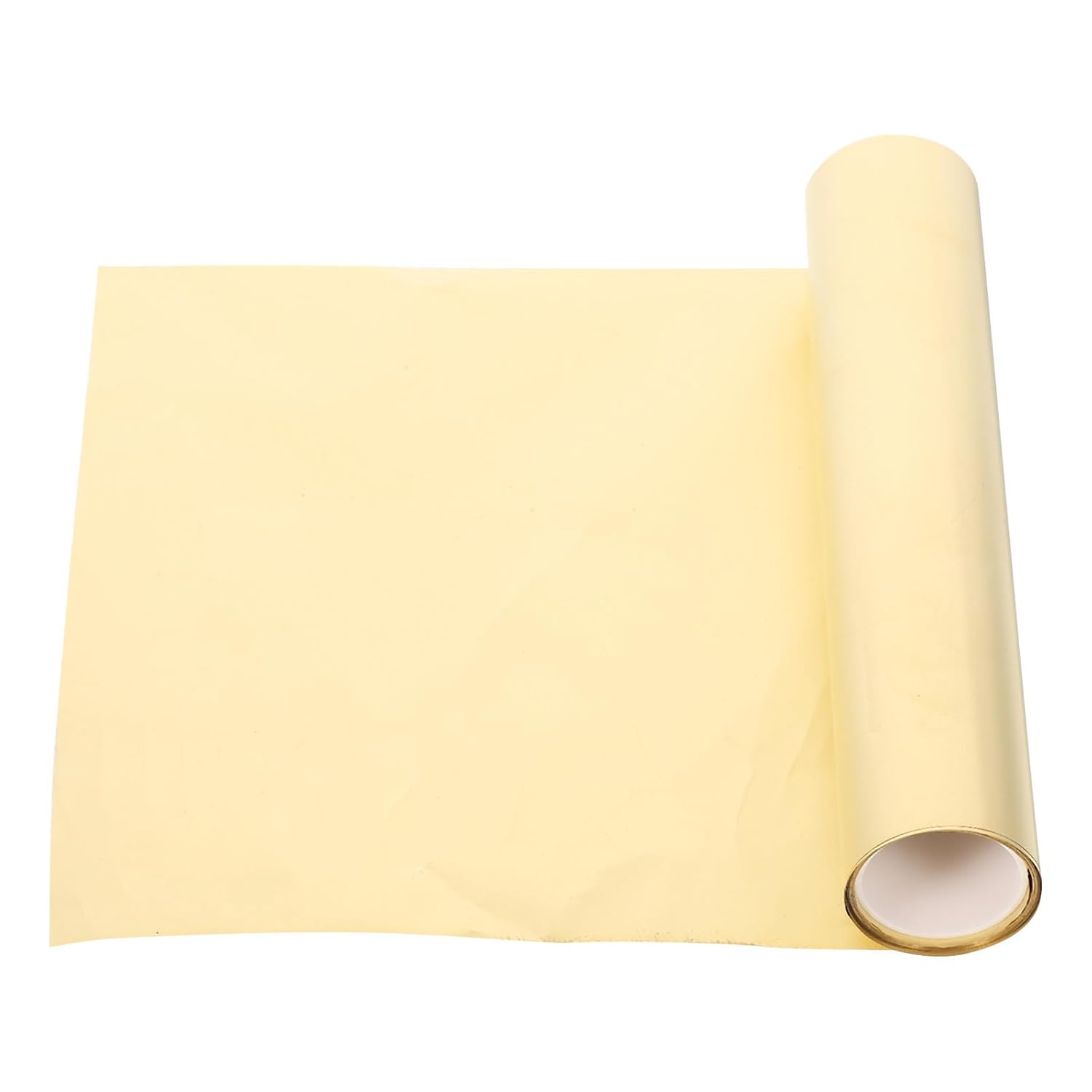 1 Roll Brass Foil Sheet High Hardness Brass Plate Roll for DIY Projects Metal Foil Sheet with Precision Machining Suitable for Industrial and Electrical Applications