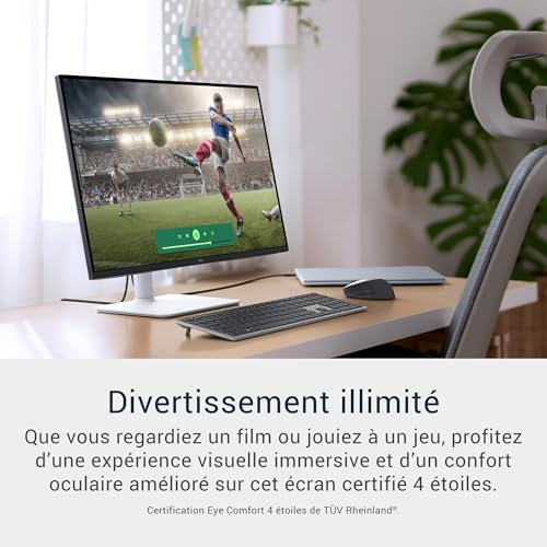 Dell 27 Plus Écran PC S2725QS 4K UHD 3840x2160 120Hz IPS 4ms AMD FreeSync Premium 99% sRGB Réglage en Hauteur Haut parleurs intégrés DisplayPort 2 HDMI Garantie - vue 2