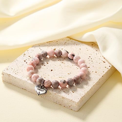 Image of MIXJOY Happy Birthday Gifts for Women, Birthday Braided Beads Bracelet Gifts for Turning Age Daughter Granddaughter Niece