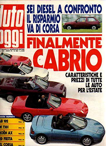  Auto Oggi 283 del Maggio 1992 Saab 102, BMW 730i, Ford Fiesta