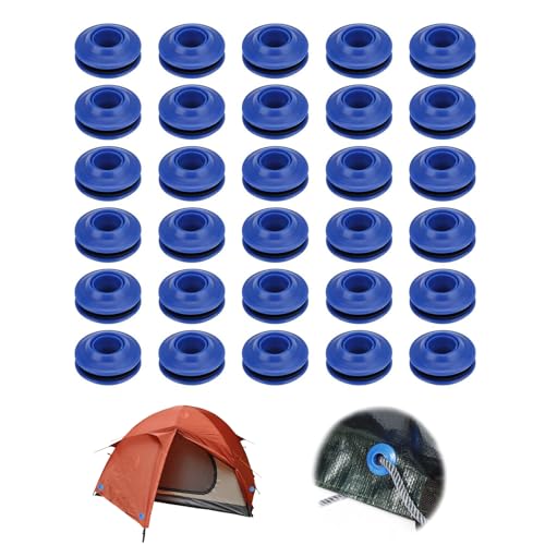 EUYKQNOI 30 Pezzi occhielli per teloni Occhielli per Telone in Plastica,Occhiello per Telone Autoperforante,Occhielli in Plastica Multiuso per Tende da Piscina Teloni Tende Telo Telone,27 x 27 x 11 mm