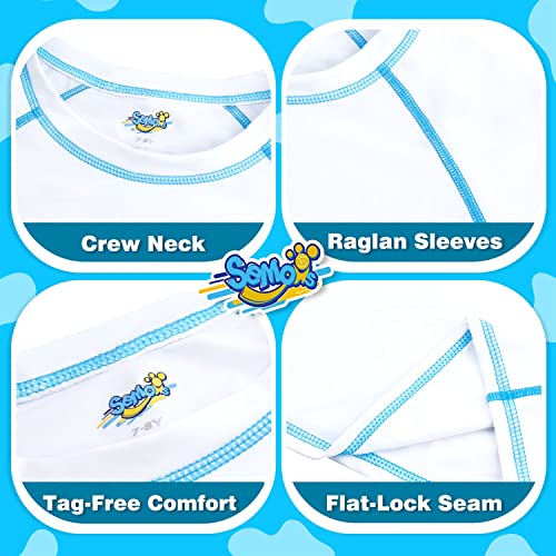 Boys Rash Guard Swim Shirt Short Sleeve, 2 Pack White And Black Upf 50+ Sun Protection Quick Dry Slim Fit Fishing Surf Shirt Cool Beach Clothes For Toddler Youth Kids Size 10-12 Years #TOP5