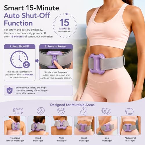 Image of Belly Fat Burner Electric Abdominal Slimming Belt with Vibration & Heat, Belly Massager & Muscle Stimulator Belt for Stomach Toning, Body Shaper Fitness Belt for Men & Women Home Use (UPDATED VERSION)