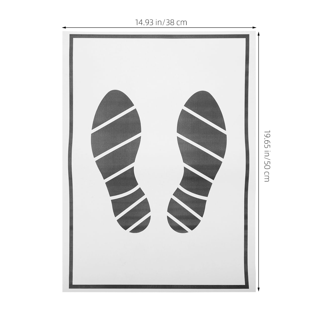 STOBAZA Disposable Car Floor Mats 25 Pcs Paper Foot Pads 19 7X15 Inch Automotive Floor Protection for Dust — view 3