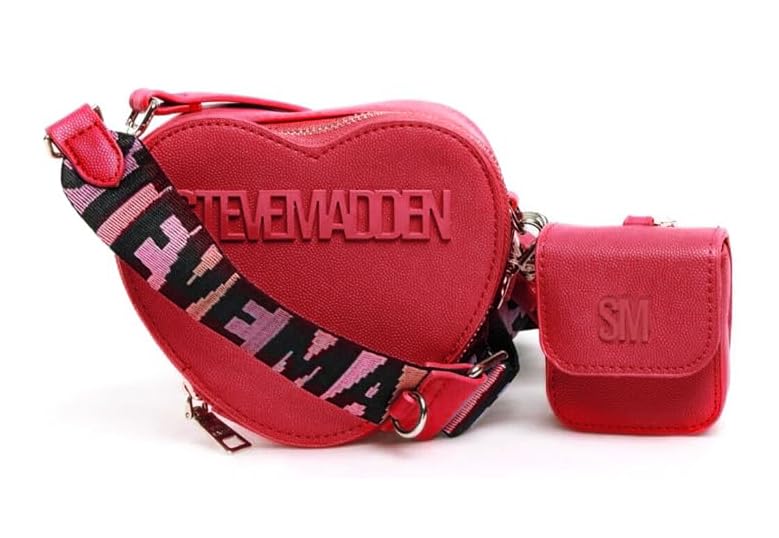 Steve Madden Rosi Heart Crossbody (Crimson)