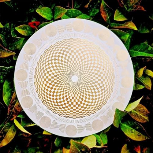 Disco polarizador blanco para equilibrio armónico y cuidado de cristales