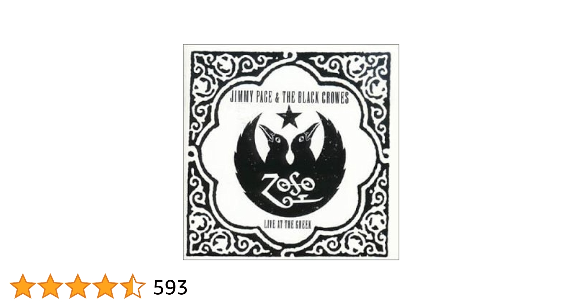 ジミー・ペイジ＆ブラック・クロウズ ライヴ・アット・ザ・グリーク 3枚組・未開封 LIVE AT THE GREEK (3CD)/JIMMY PAGE & BLACK CROWES/ジミー